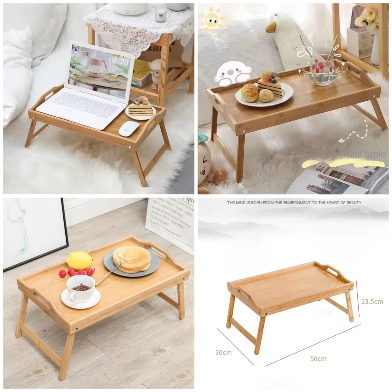 Bamboo Bed Tray - Premium Quality