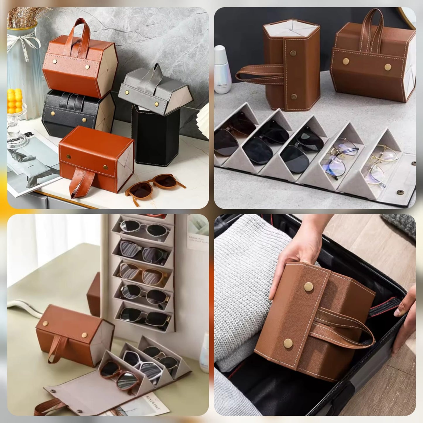 Leather Sun Glasses Organizer 🕶️