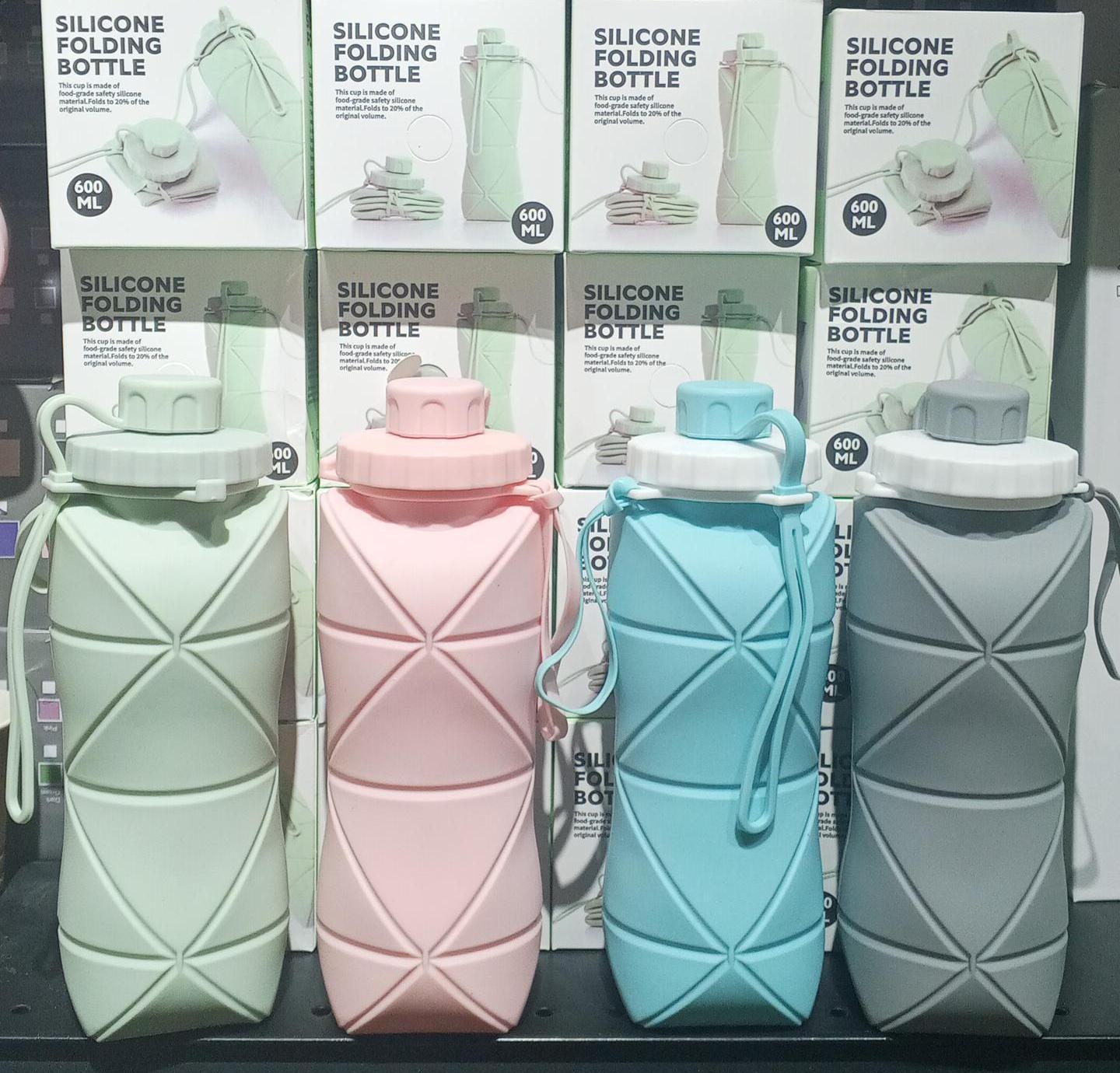Silicon Folding bottle 600ml Ideal for travelling