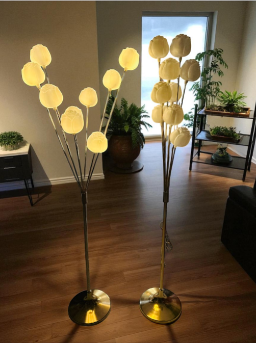 Decorative Floral Floor Lamp