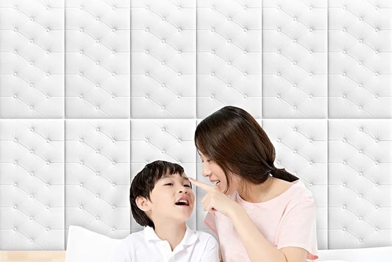 Foam Button Shape Brick Sheet - Pack of 10 & 20 - Wall Decor