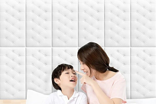 Foam Button Shape Brick Sheet - Pack of 10 & 20 - Wall Decor