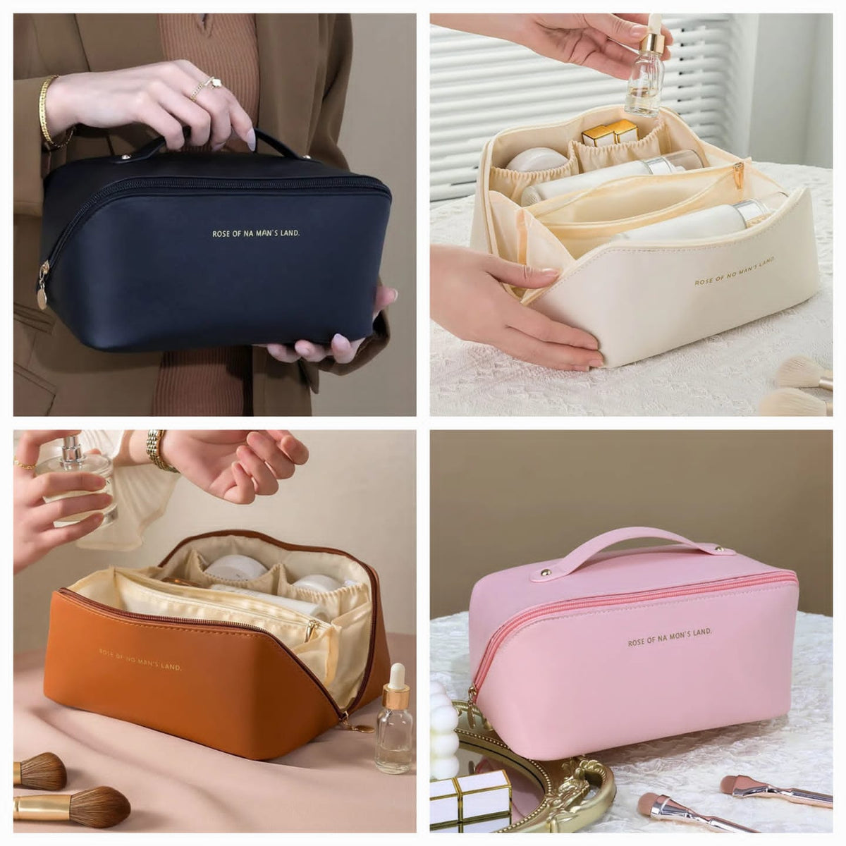 Leather PU Cosmetic Pouch