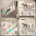 Crystal Suction Wall-Mounted Shelf - Organizer
