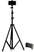 7ft Aluminum Tripod Ring Light Stand & Mobile Holder - Lighting Studio