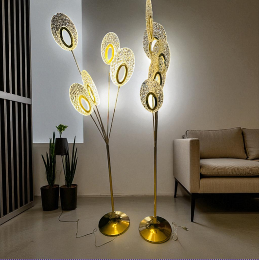 Modern Crystal Oval Floor Lamp