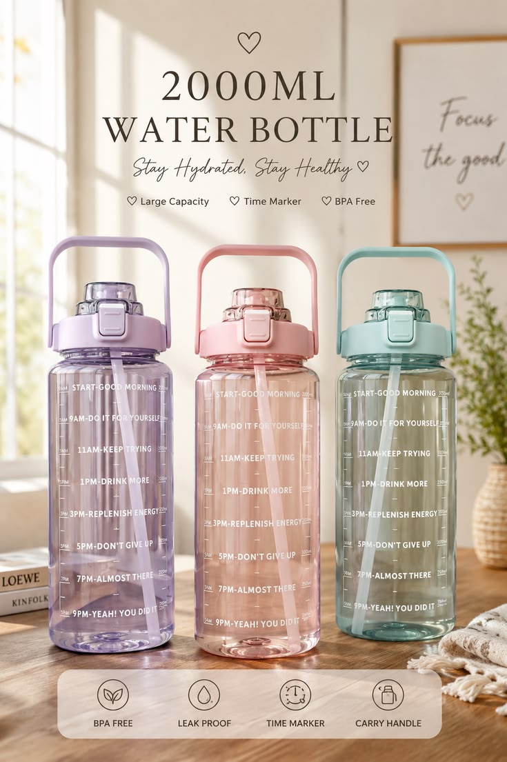 Crystal Clear 2Litre Water Bottle