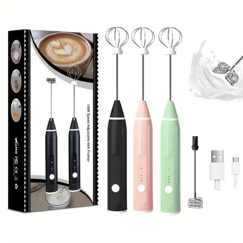 2 in 1 Electric Rechargeable Coffee Beater - Premium Quality