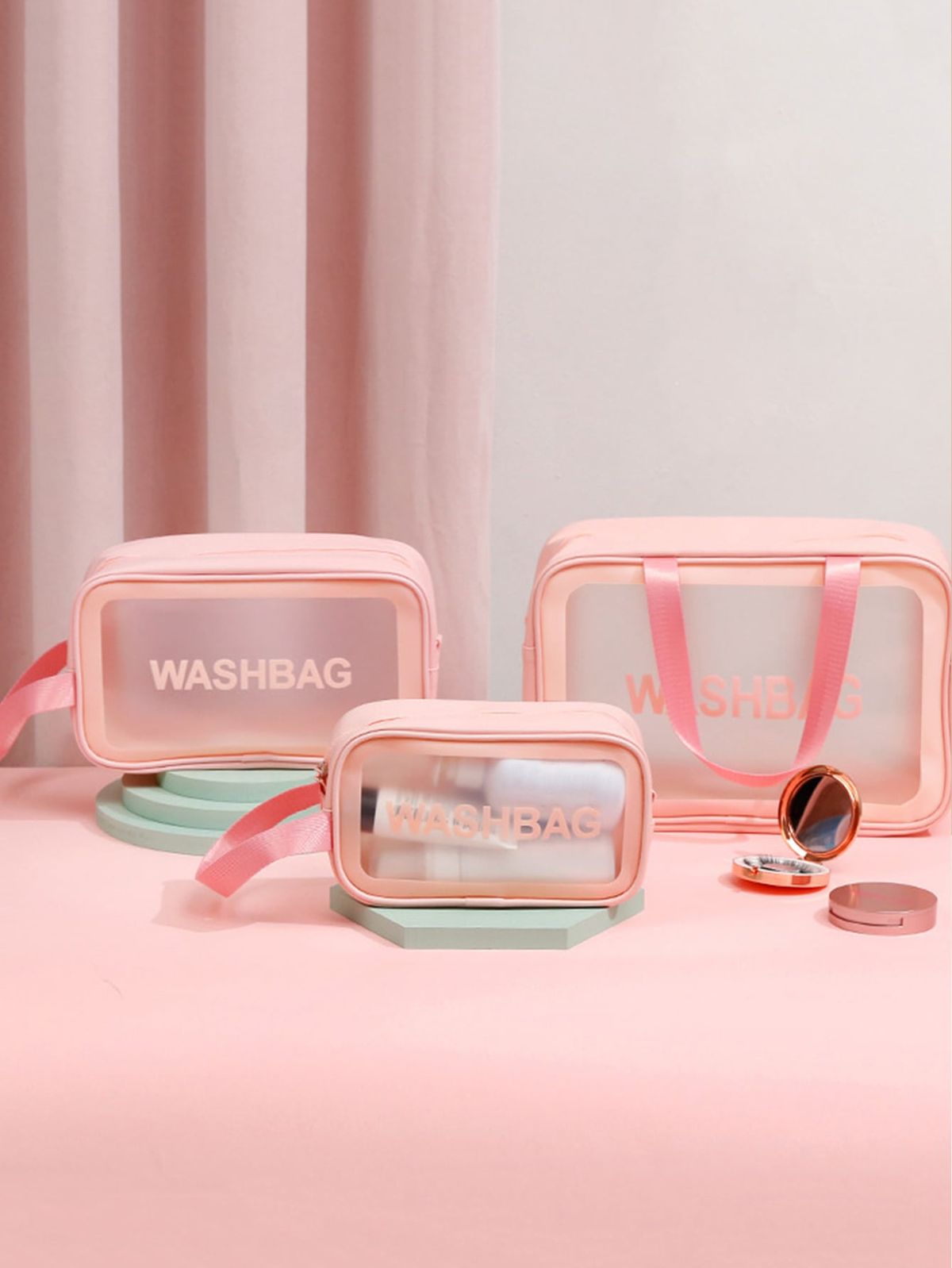 Travel Wash Bag -Pack of 3