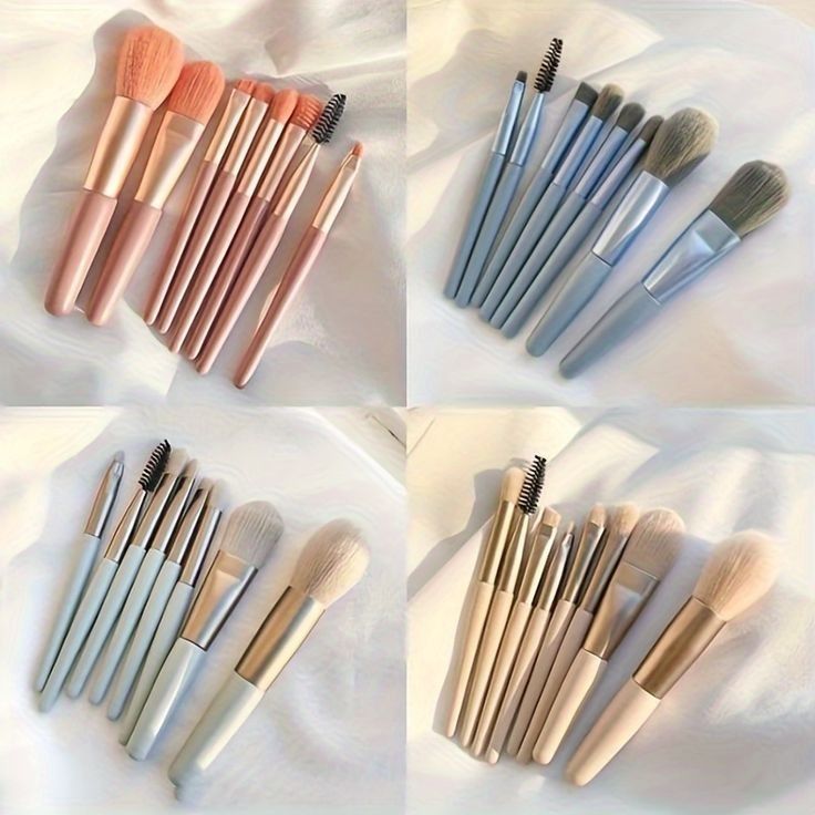Original 8-Piece Makeup Brush Set with Pouch - Soft Brushes - WS
