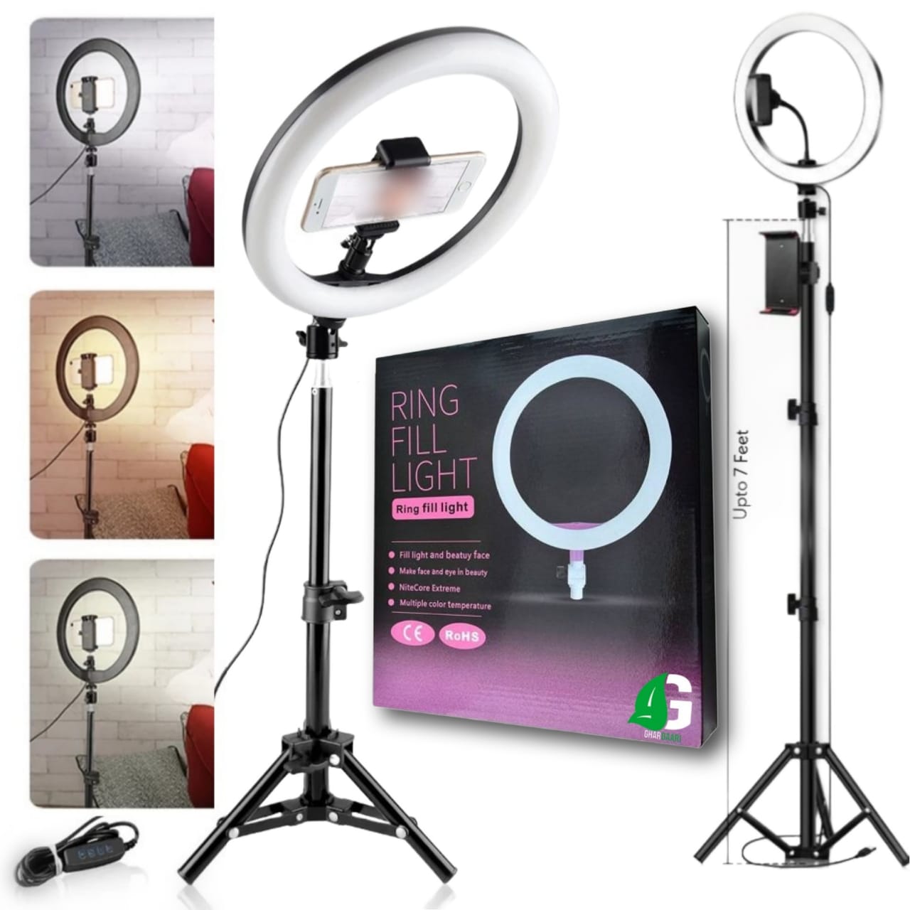 Ring Light With Stand - Lighting Studio