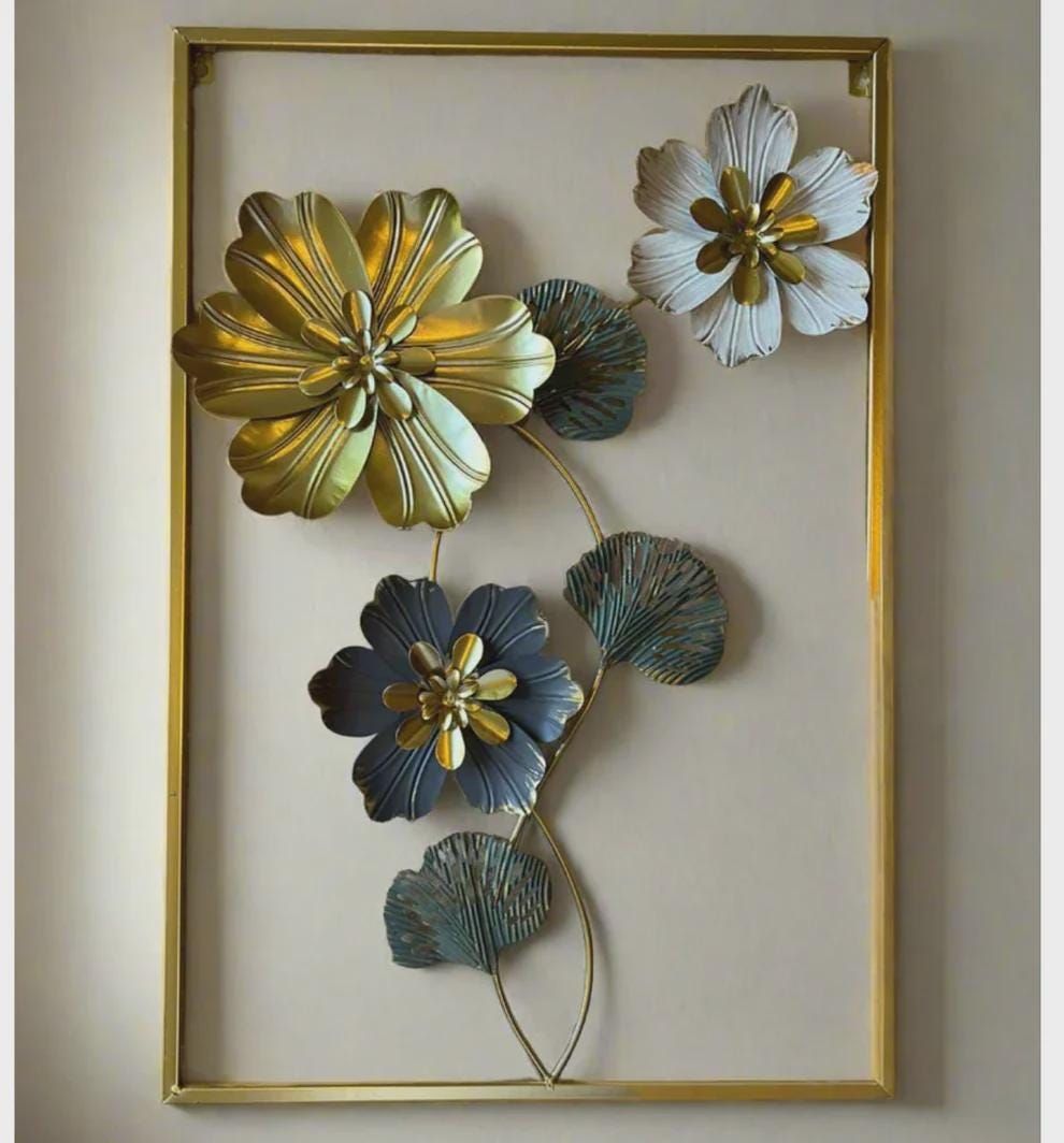 Premium Imported Metal Flower Frame - Wall Decor