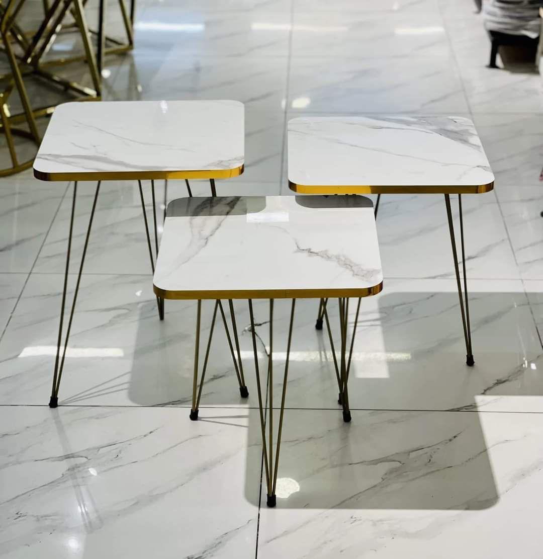 Elegant Square Accent Table - Set of 3