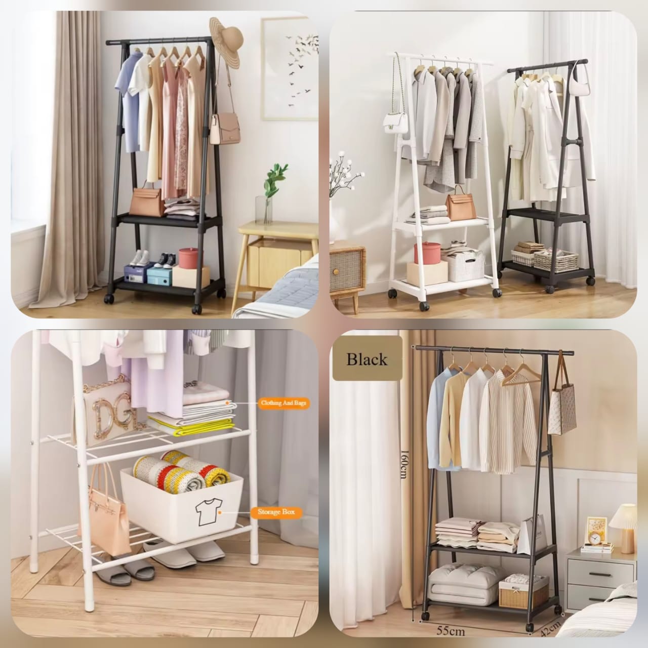 Triangle Attachable Coat Rack