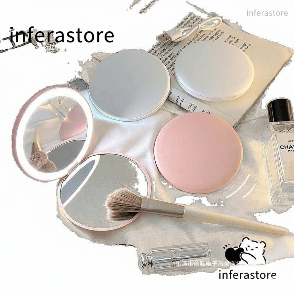 Portable Dual-View Makeup Mirror