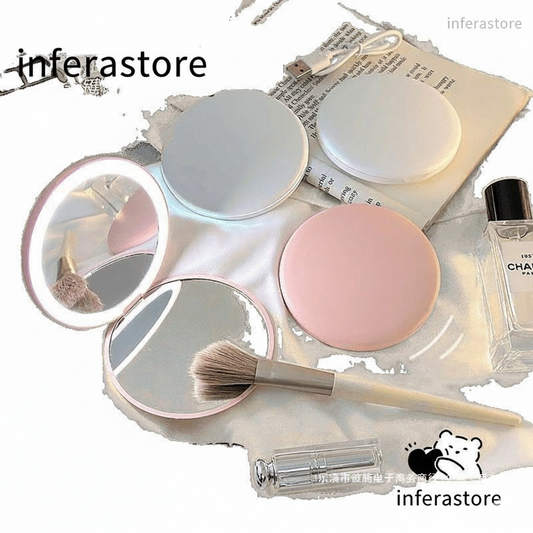 Portable Dual-View Makeup Mirror