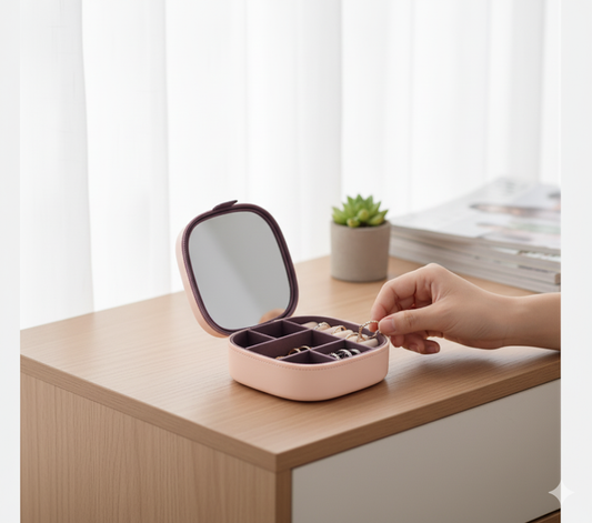 Mirror Jewelry Box Organizer