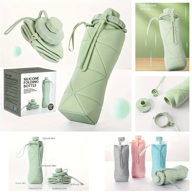Silicon Folding bottle 600ml Ideal for travelling