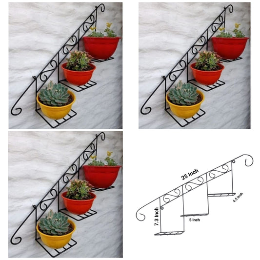 Vintage-Style Metal Plant Holder for Indoor and Outdoor - Organizer