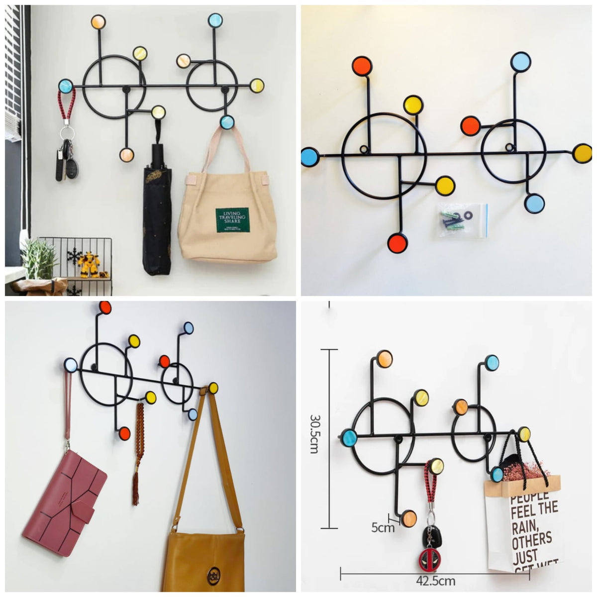 Modern Wall-Mounted with Hook - Organizer