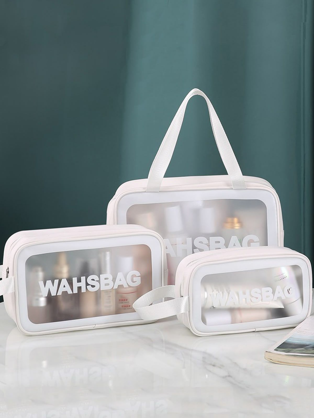 Travel Wash Bag -Pack of 3